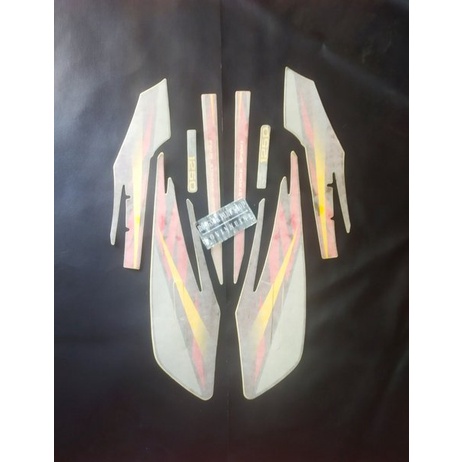 striping stiker sticker lis honda glmax gl max merah coklat original