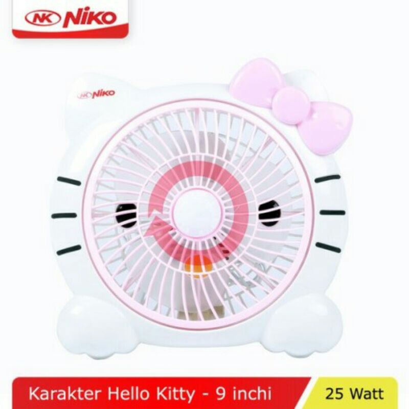 kipas angin niko hello kitty 9&quot;/goshop brilliant store Kalijaga raya