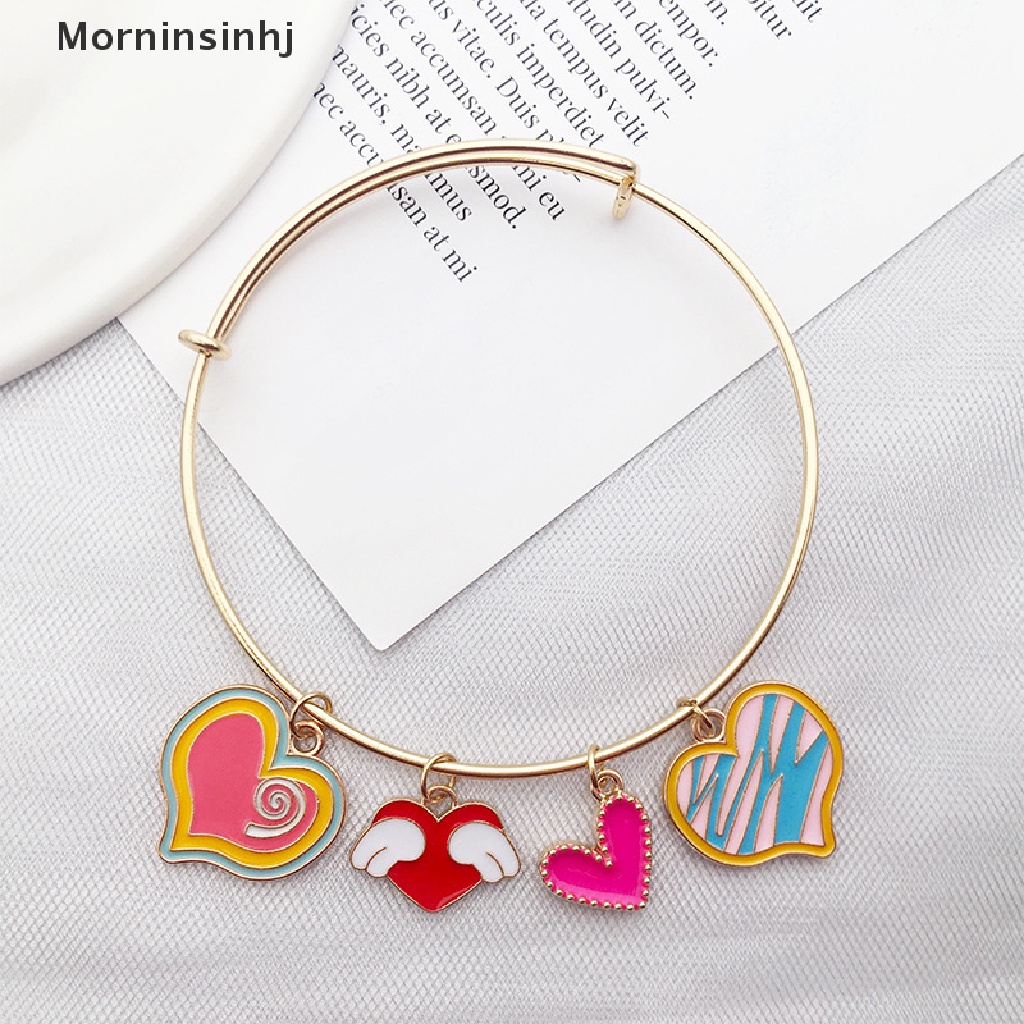 50 Pcs Liontin Bentuk Hati Handmade Untuk Aksesoris Perhiasan Anting Gelang