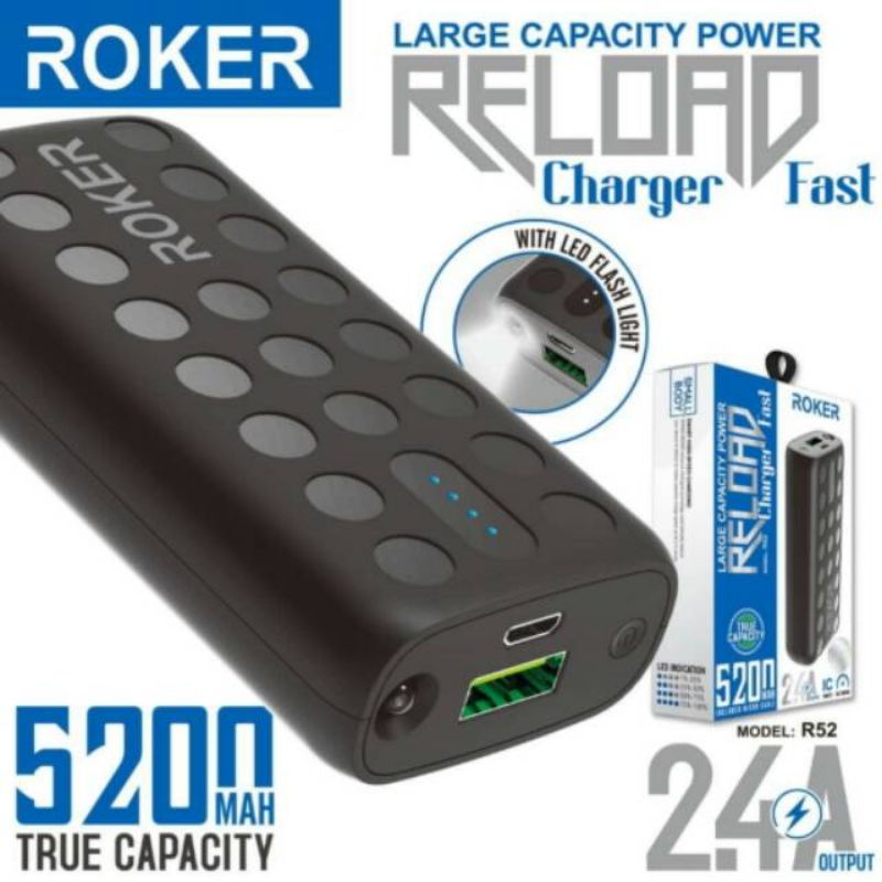 Roker Powerbank Reload R52 Fast 5200mAh