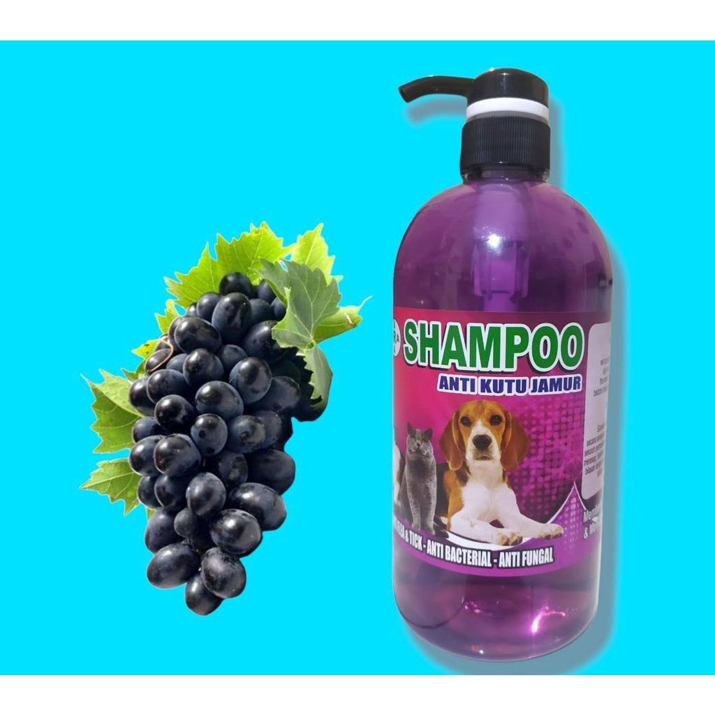 SHAMPOO HEWAN 1 LITER KUCING DAN ANJING ANTI KUTU JAMUR