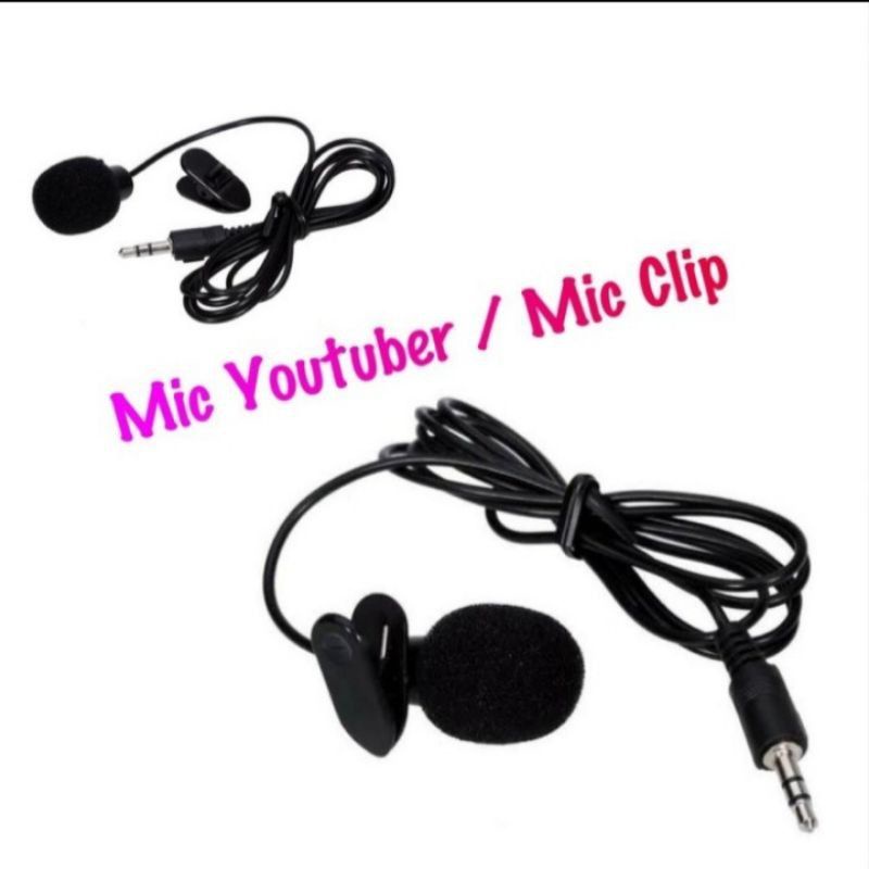 Paket Youtuber Vlogger Smule Rekaman ( Mic Clip On + Audio Splitter U)