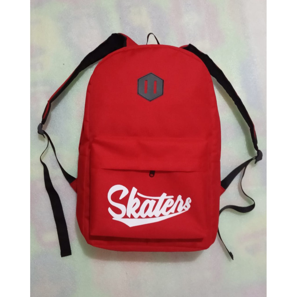 TAS RANSEL DISTRO SKATERS PRIA&WANITA-TAS SEKOLAH-merah