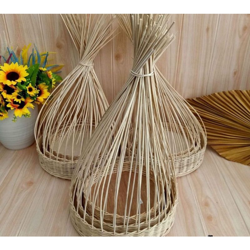 

keranjang rotan bulat sulur hantaran seserahan isi 3 / keranjang rotan / hampers rotan