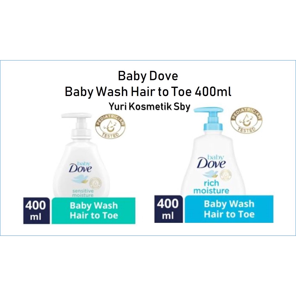 ☘️Yuri Kosmetik☘️ Baby Dove Baby Wash Hair to Toe 400ml