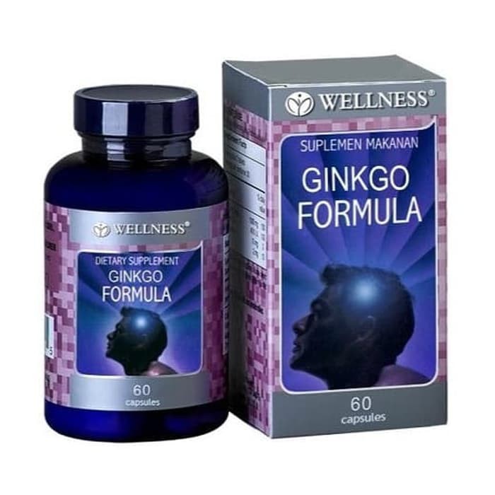 Wellness Ginkgo Formula Biloba Welnes Suplemen Vitamin Obat Otak 60