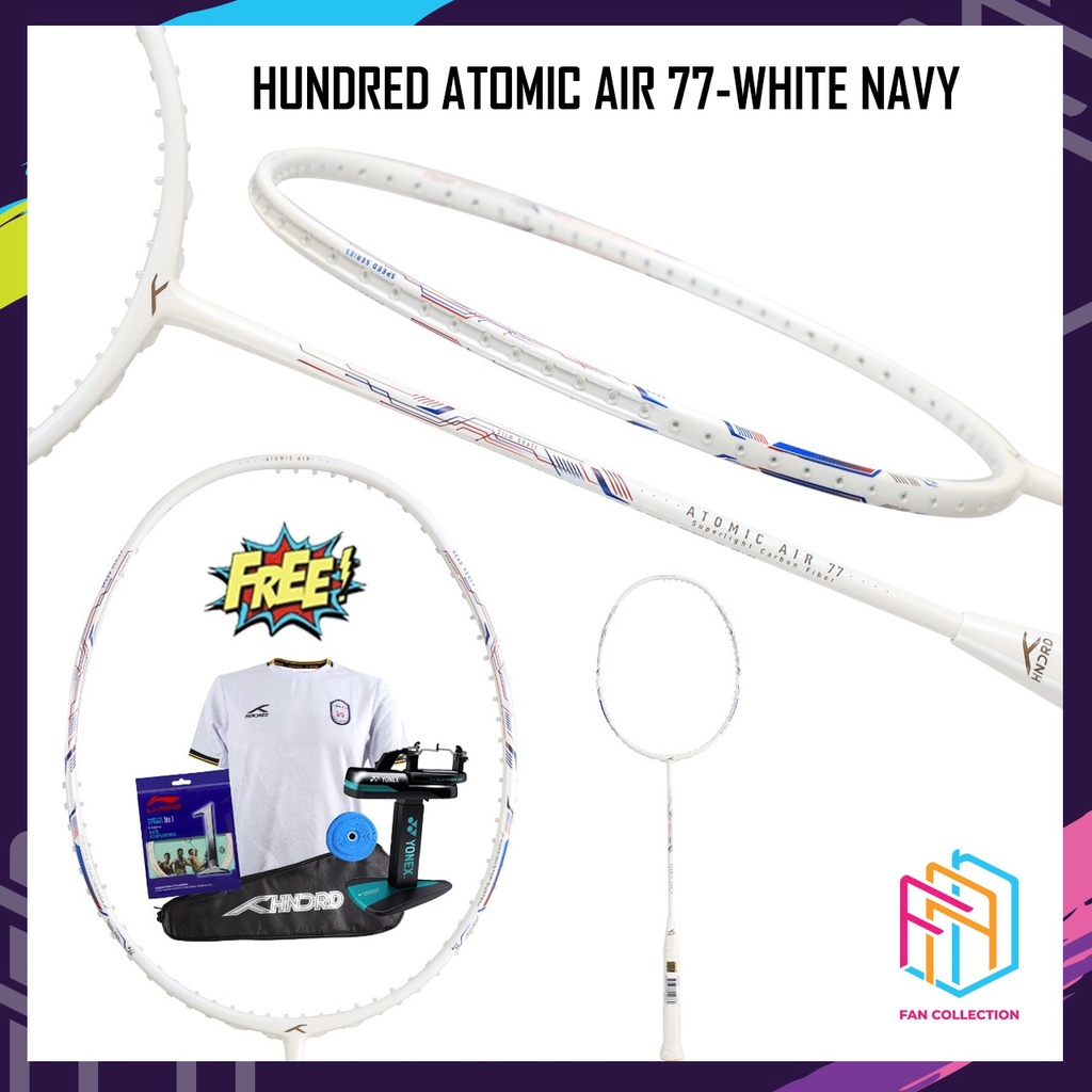 HUNDRED RAKET ATOMIC AIR 77 RAKET BADMINTON ORIGINA