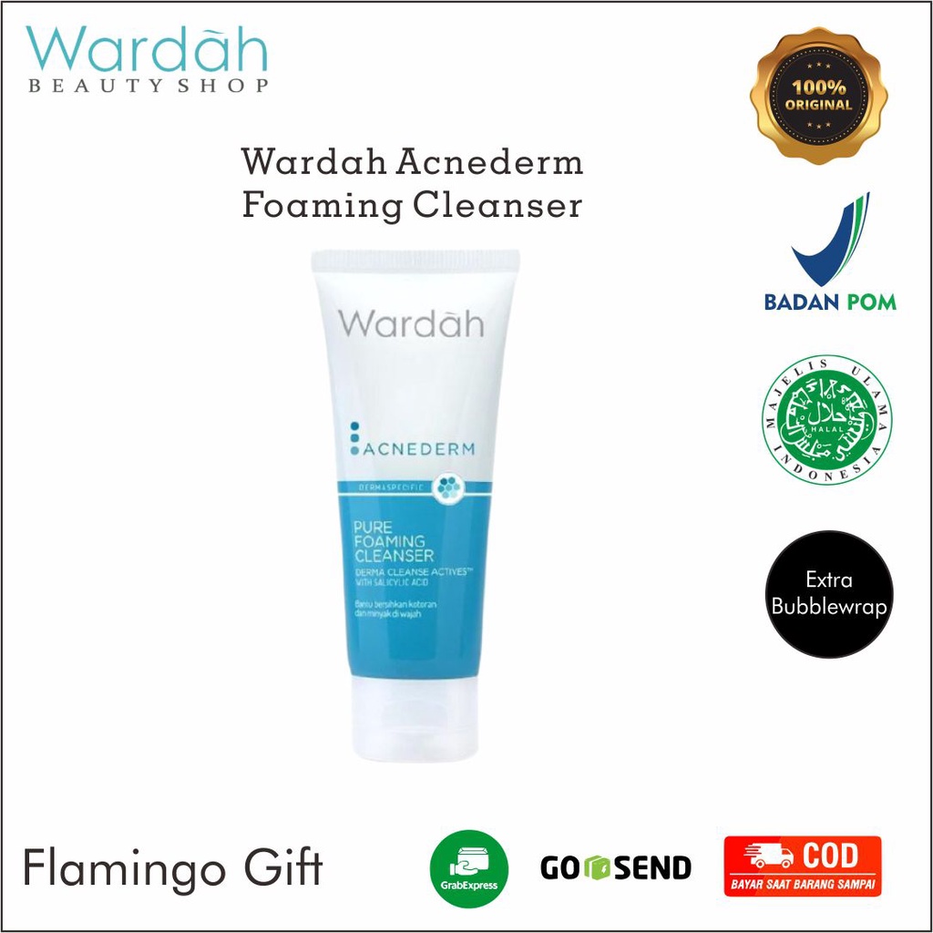 BPOM Wardah Acnederm Pure Foaming Cleanser 60 ml