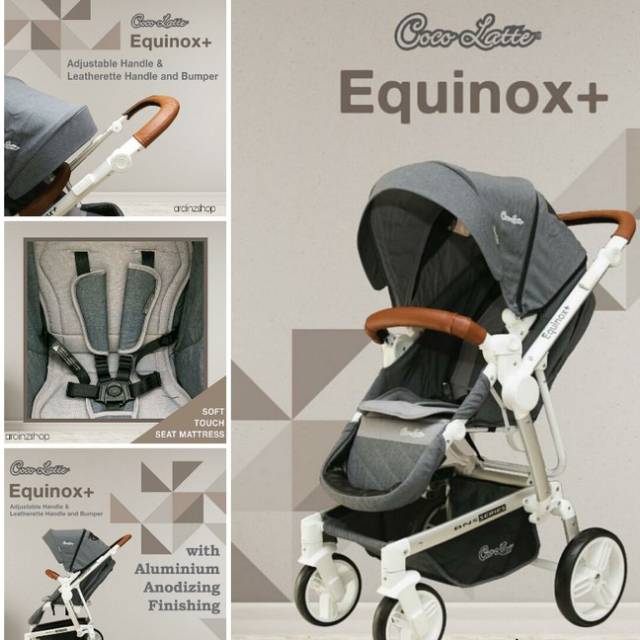 Stroller kereta bayi baby equinox plus equinox+ second bagus mulus cocolatte cocolate coco latte