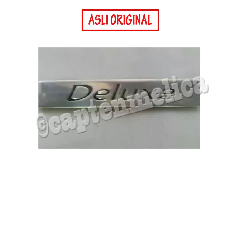 Ori Emblem Logo Tulisan DELUXE Daihatsu Xenia Pintu Bagasi Belakang 2012 2013 2014 2015 2017 filter 