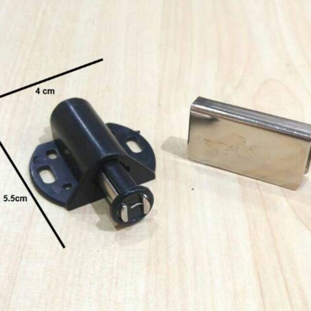 Kunci Magnet Lemari Kaca Push Open Single