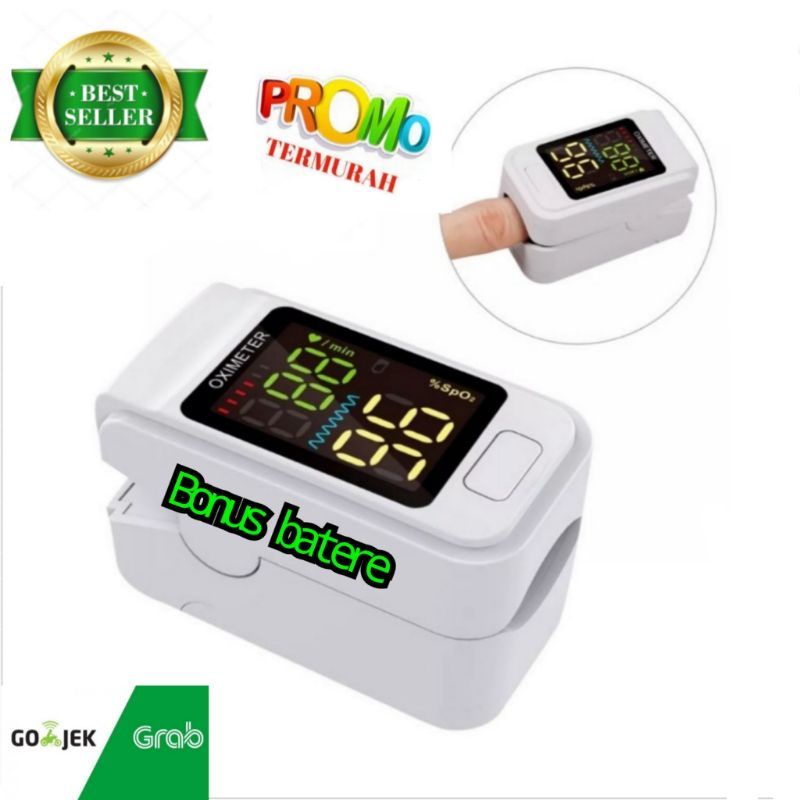 Promo Oksimeter / Oximeter ORIGINAL Fingertip Pulse Alat Ukur Detak Jantung dan Oksigen