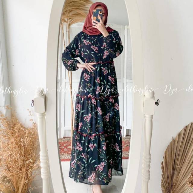 GAMIS NAMISA DRESS BUSUI ORIGINAL BY DYN CLOTHINGLINE *BONUS LIP PAINT PREMIUM*