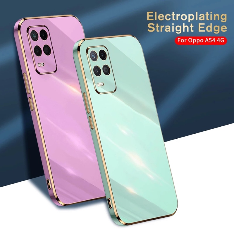 Casing Silikon OPPO A54 4g A16 A15 A15S A35 A5 2020 A9 2020 A7 A5s A5 A3s A53 2020 A33 2020 Ren 4 F 6D Shockproof