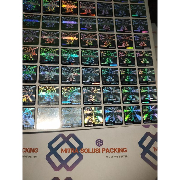 

ORIGINAL HOLOGRAM KOTAK HURUF BESAR