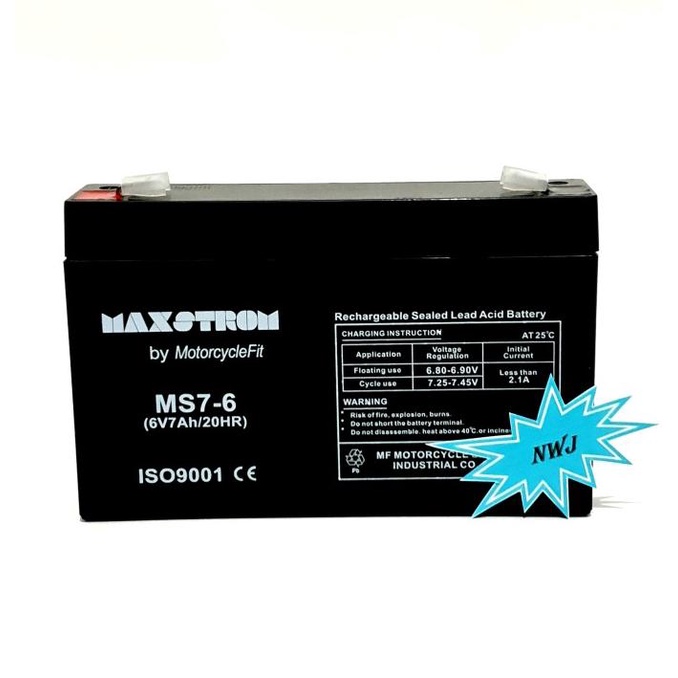 Aki Mainan Mobil Mobilan 6V 7Ah 6V-7Ah Mvp Ups Timbangan Aki Kering