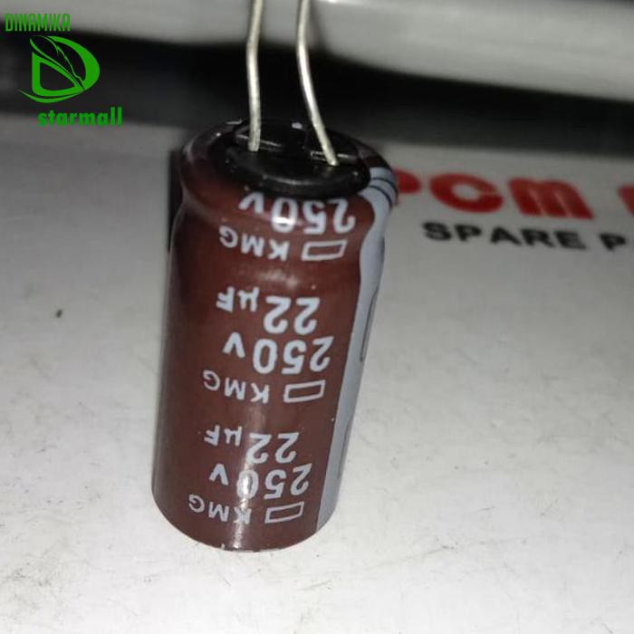 22Uf 250V 22Uf250V 22.250V 22 Uf 250 V Capacitor Elko Kapasitor Polar Pcmelebik54