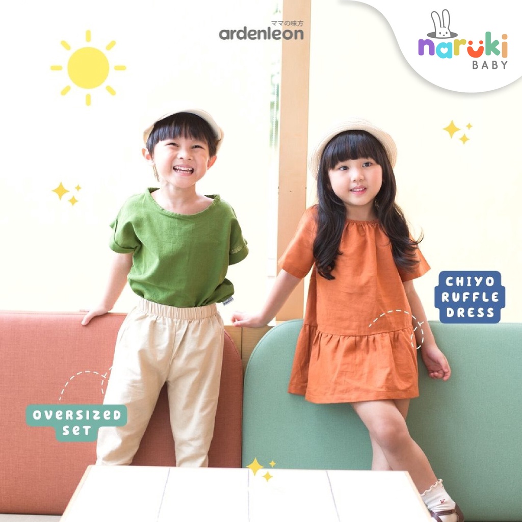 Ardenleon Oversized SET Kids Arden Leon Setelan Kasual Anak