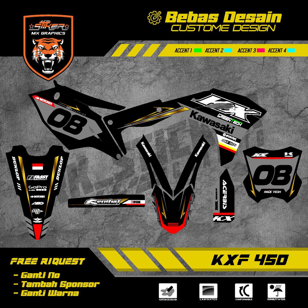DECAL KXF 450