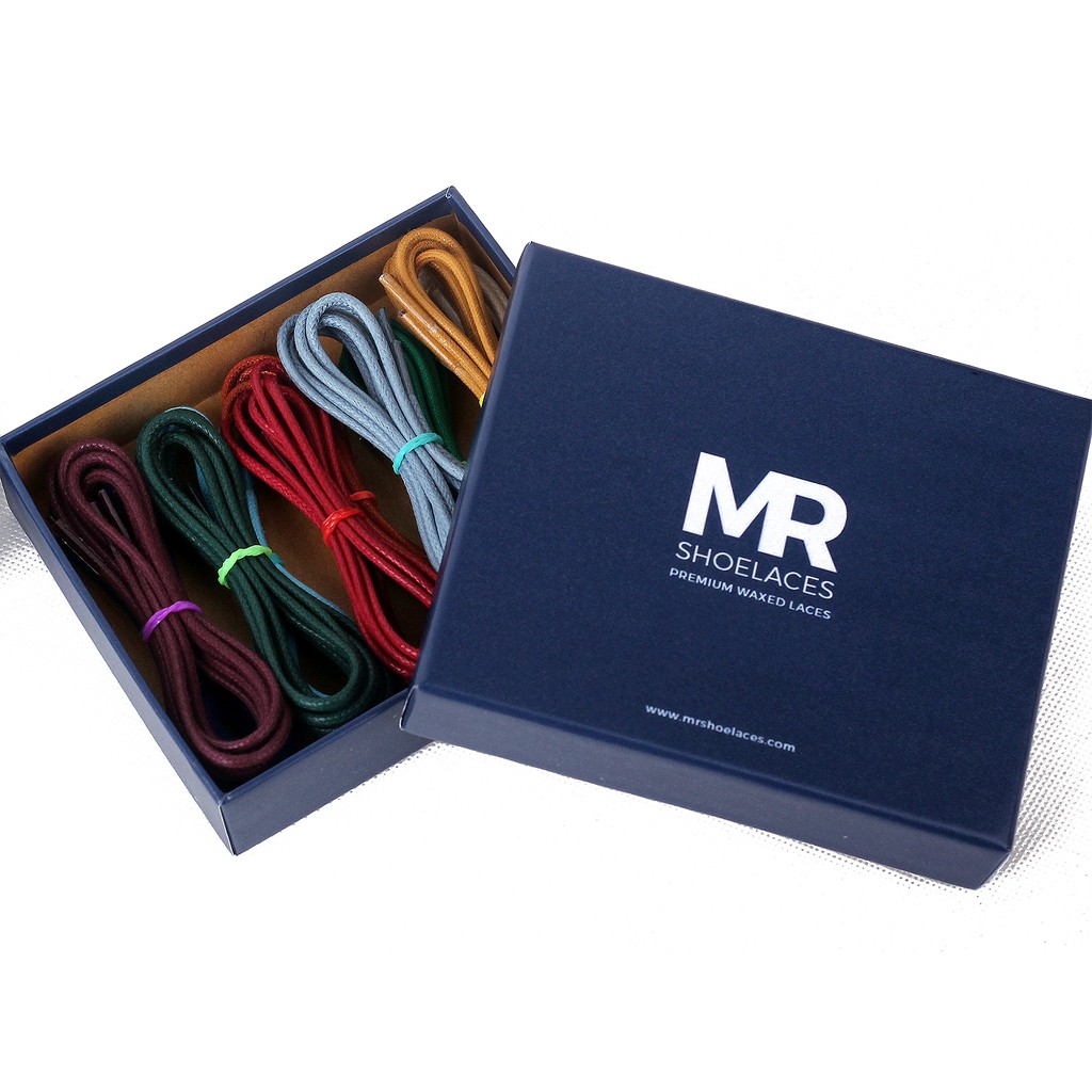 MR Shoelaces BOXRD100 Paket Tali Sepatu Bulat Round 2-3mm 100cm Isi 6 atau 10 Pasang (Ultimate Box)