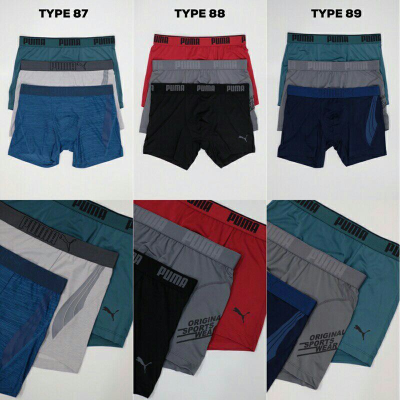 Puma Boxer Briefs Bahan Halus dan Adem Original Branded