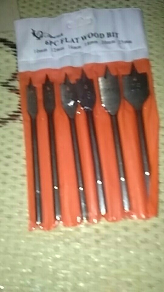 Mata Bor Kipas Set 6 Pcs - Matabor Kayu Flat Wood Bits