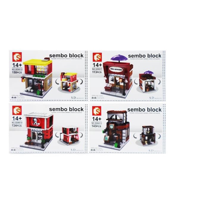 Mainan Lego Sembo Block Store Places