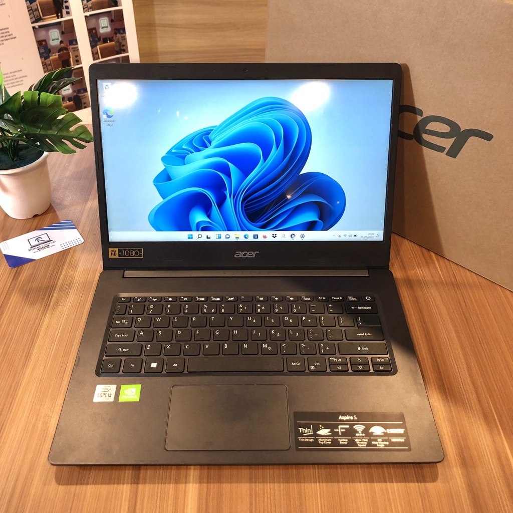 ACER ASPIRE i3 Gen 10th Ram 8 GB SSD 512 GB NVIDIA Second Bekas