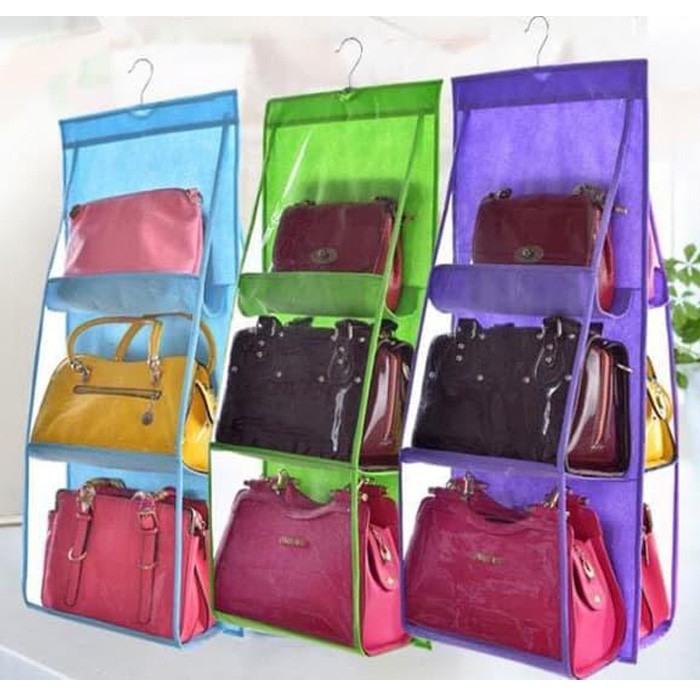 Hanging Bag Organizer - Rak Gantung Tas Anti Debu