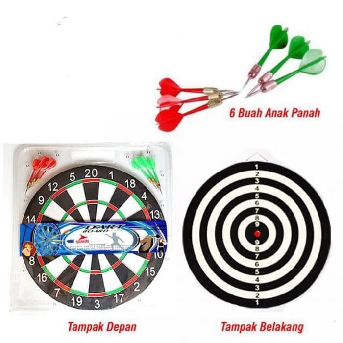 Papan Dart Board Game Besar 17 inch - 43 cm