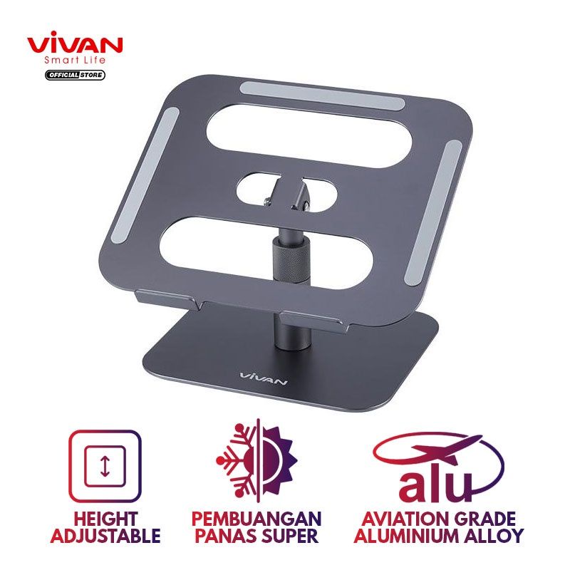 Vivan VLS03 Alluminium Alloy Liftable and Foldable Laptop Cooling Stand