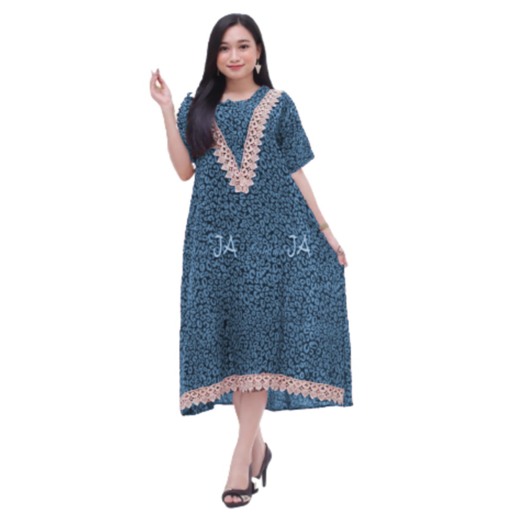 DASTER ARAB DLUSIA TUNIK HANIYAH|| RAYON SUPER GRADE A || RESLETING-Ds Macan Navy