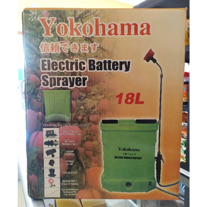 Tangki sprayer elektrik Yokohama / alat semprot otomatis (18 liter)