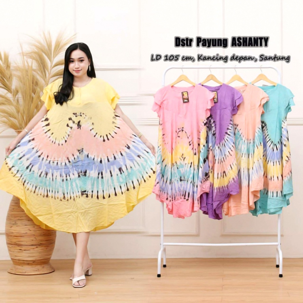 BATIK WANITA DASTER PAYUNG RAYON ( BLACKJET CHOCOCHIP QUANTUM TROMBOSIT DELFI PESONA LARVA KIPAS WARNA LILY GARIS ASHANTY CALADINE MAYA OSELA SAFINA ) KEKINIAN KANCING DEPAN BUSUI BUMIL LENGAN PENDEK MURAH ADEM-DP ASHANTY