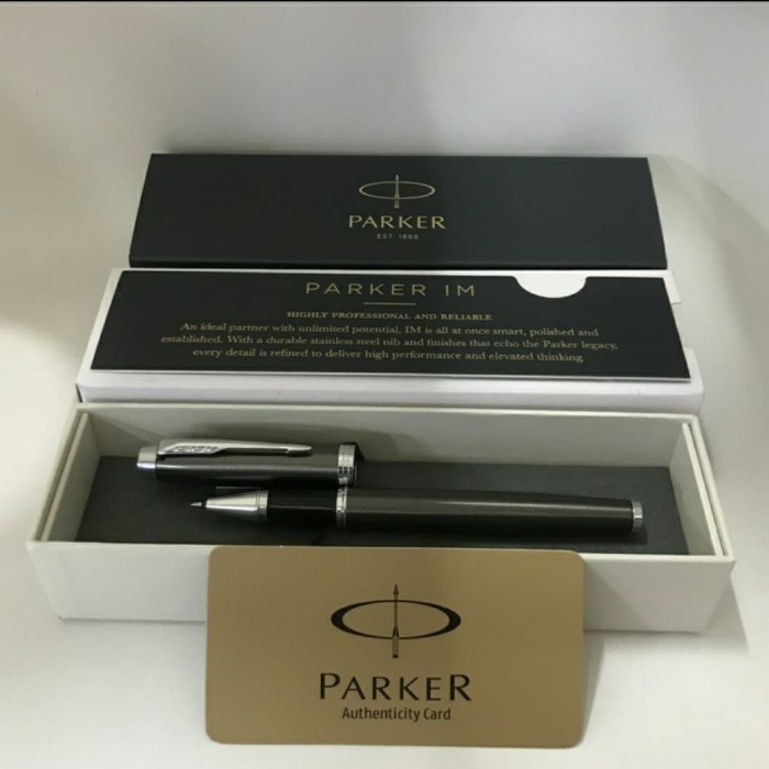 

Eklusif Pen Parker Im New Dark Esprs Ct Rb Hd Tb Roller Ball Klip Silver Bagus