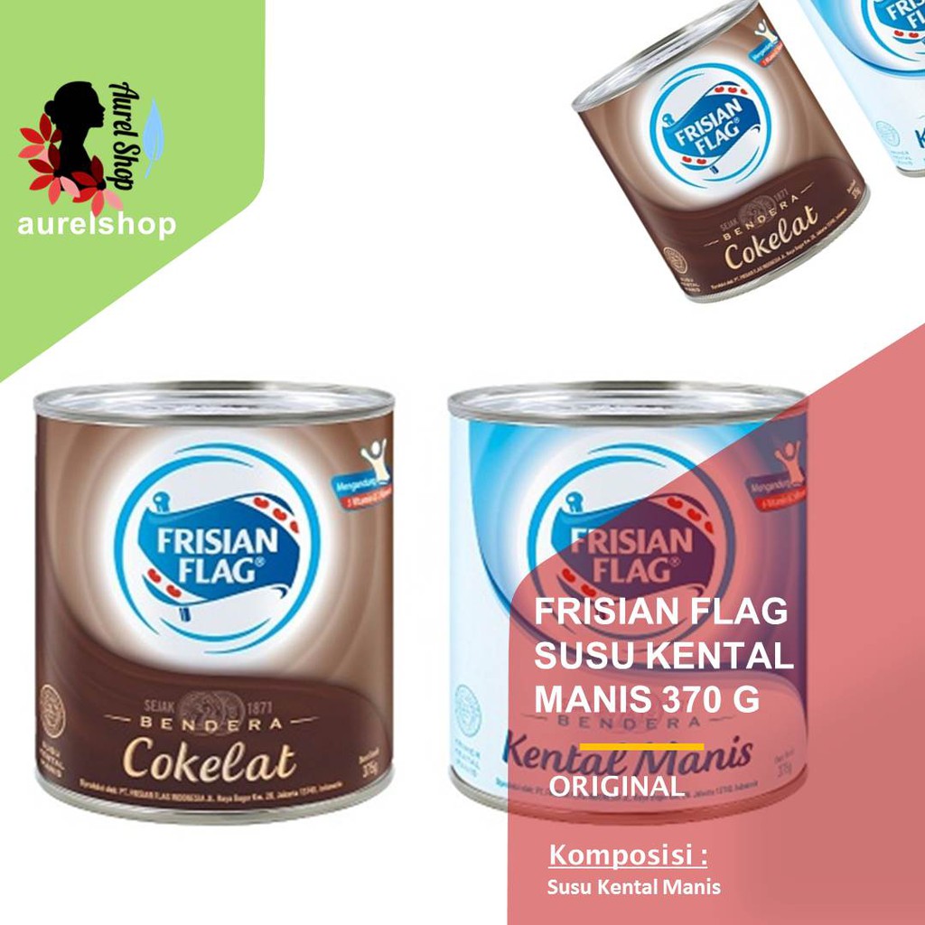 

FRISIAN FLAG Susu Kental Manis kemasan Kaleng 370 gram