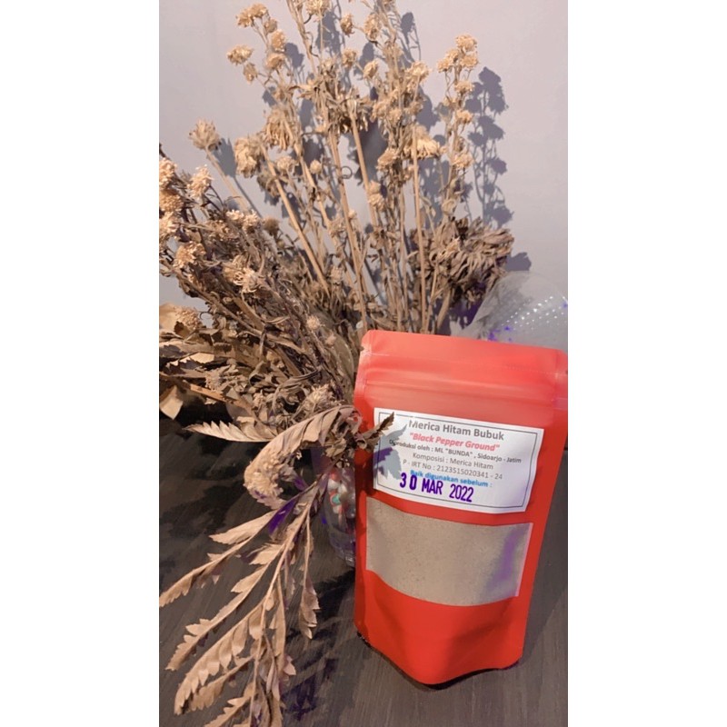 

merica hitam bubuk (black pepper ground) 75 gram