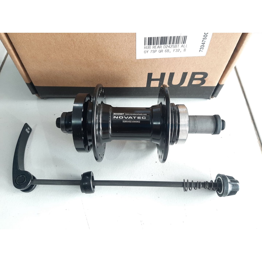 HUB/ FREEHUB/ FREE HUB NOVATEC REAR/BELAKANG DRAT/ ULIR 32 Hole Disc Brake Alloy 7-8 Speed