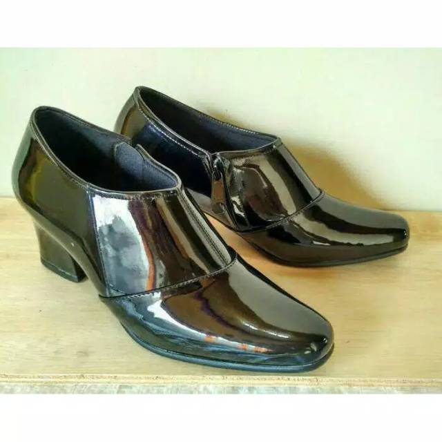 SEPATU PDH WANITA SEMI BOOTS - SEPATU TNI / POLWAN