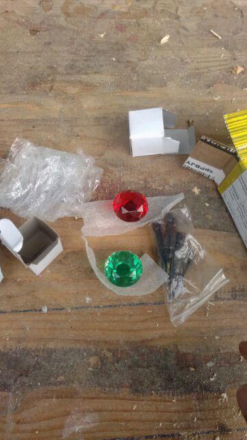 Pegangan Handle Tarikan Laci Pintu Kristal Warna Hijau Ukuran 3cm