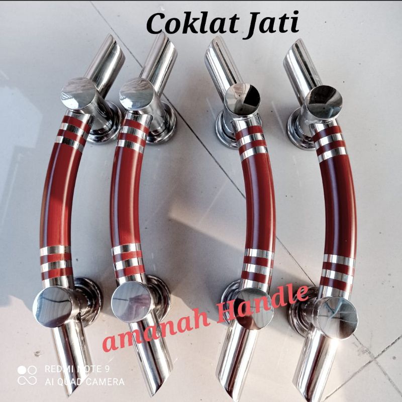 4biji 45cm handle pintu rumah stainless 33cm SSB / Gagang pintu rumah stainless kupu tarung