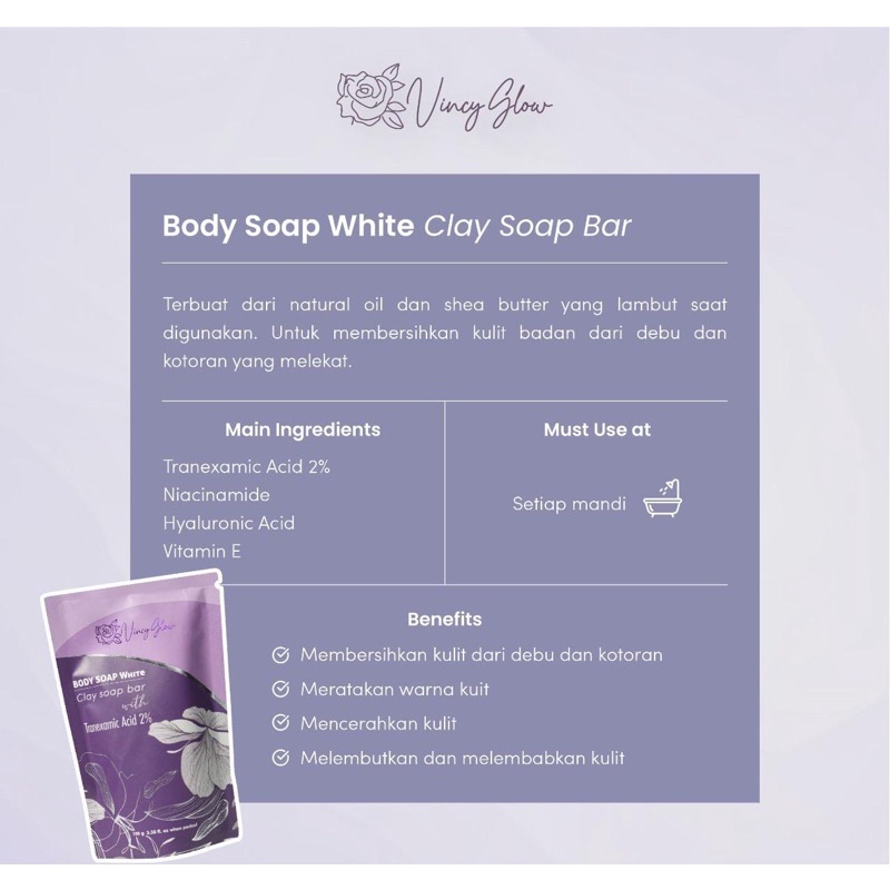 Clay Soap Bar Body Soap Vincy Glow