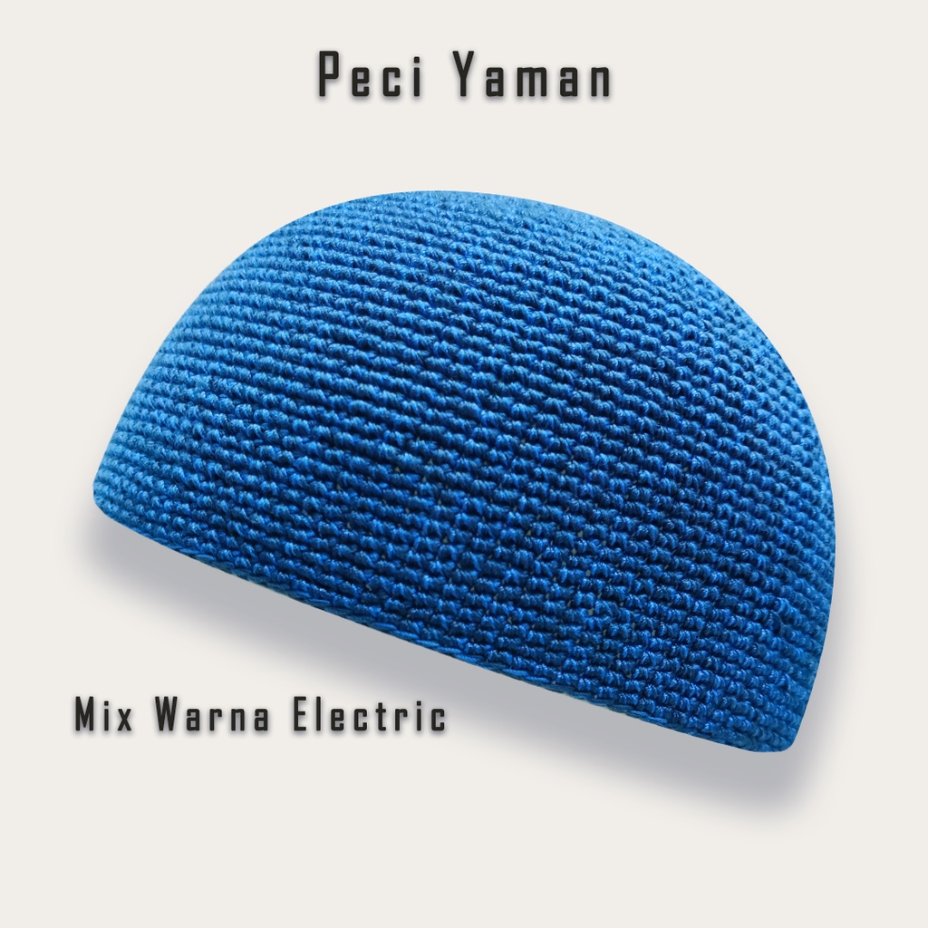 Peci Rajut Yaman Mix Warna Peci Yaman Original Peci Rajut Yaman Dewasa Songkok Kopiah Rajut