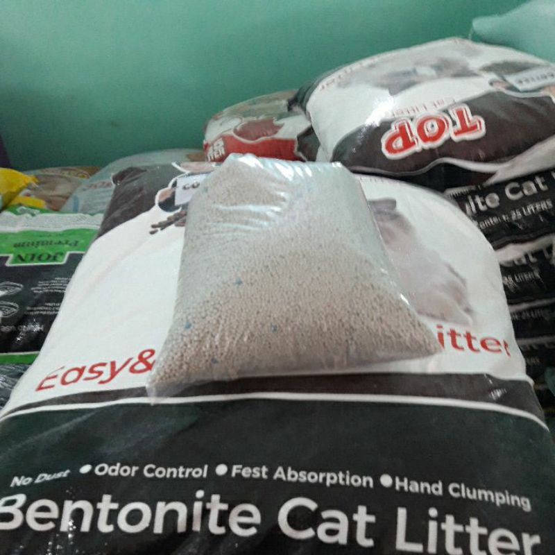 Pasir Kucing Bentonit Gumpal Wangi Repack 2 kg