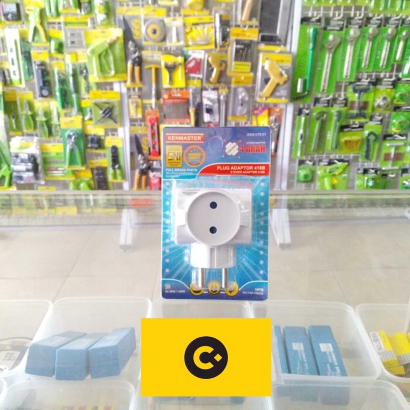 STEKER LISTRIK T CABANG 3 KENMASTER COK ARDE COLOKAN TIGA LUBANG CMart