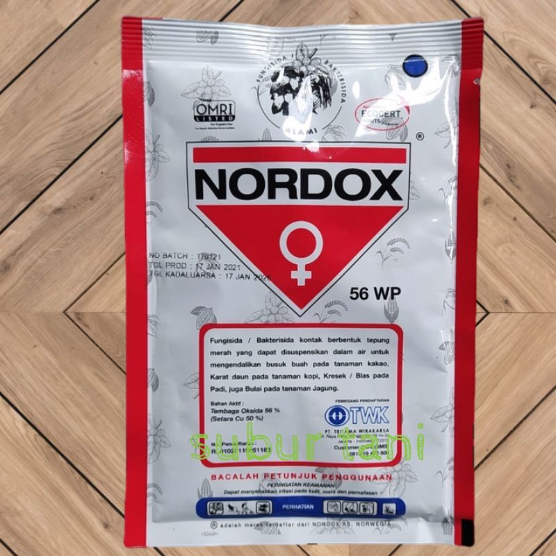 Fungisida bakterisida NORDOX  56WP 100gram obat jamur tanaman padi