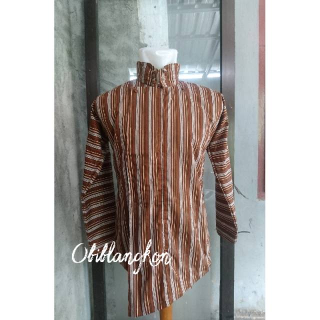 Surjan Lurik Katun Alusan Coklat