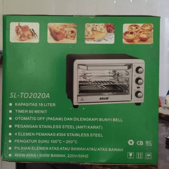 Solid Oven Listrik 18 Liter SL-TO2020A