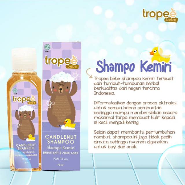 TROPEE BEBE SAMPO KEMIRI CANDLENUT shampoo 100 ml