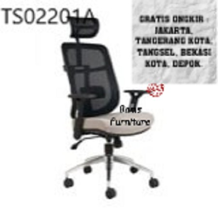 kursi kantor kursi jaring kursi direktur merek chairman tipe TS 02201A djamin asli by bams furniture